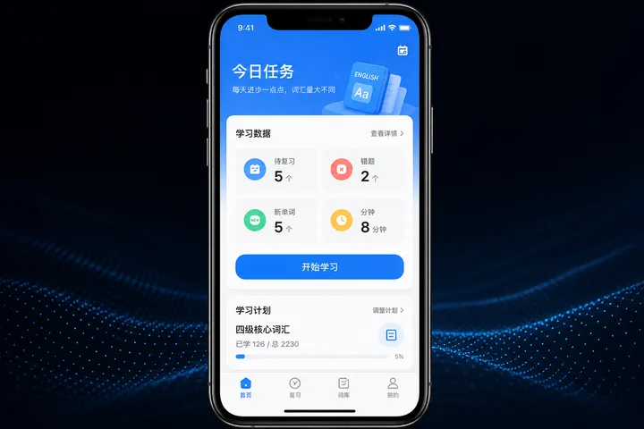 我i单词首页 - 今日任务